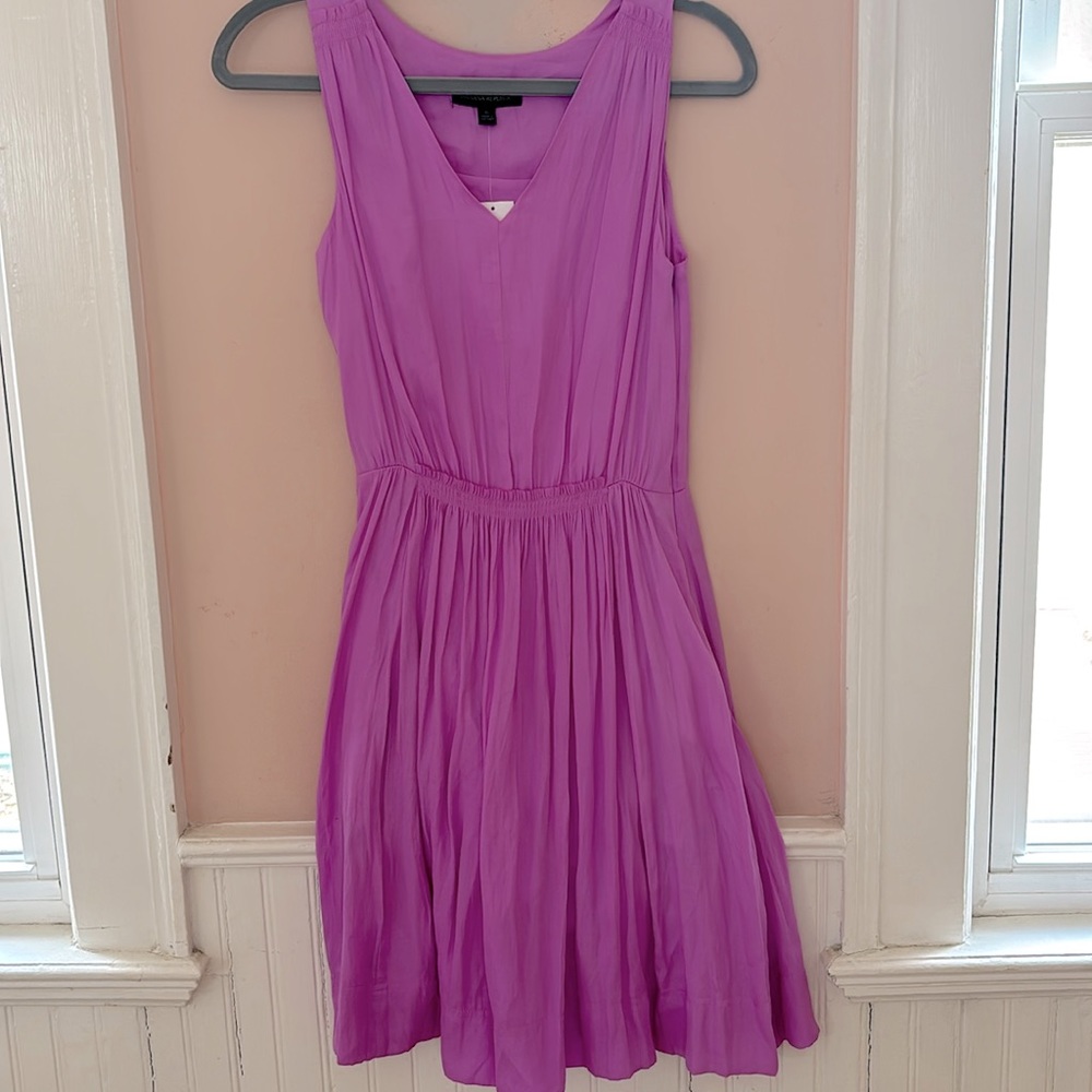 NWT Banana Republic Sleeveless, Purple, V-neck Dress, Size 0